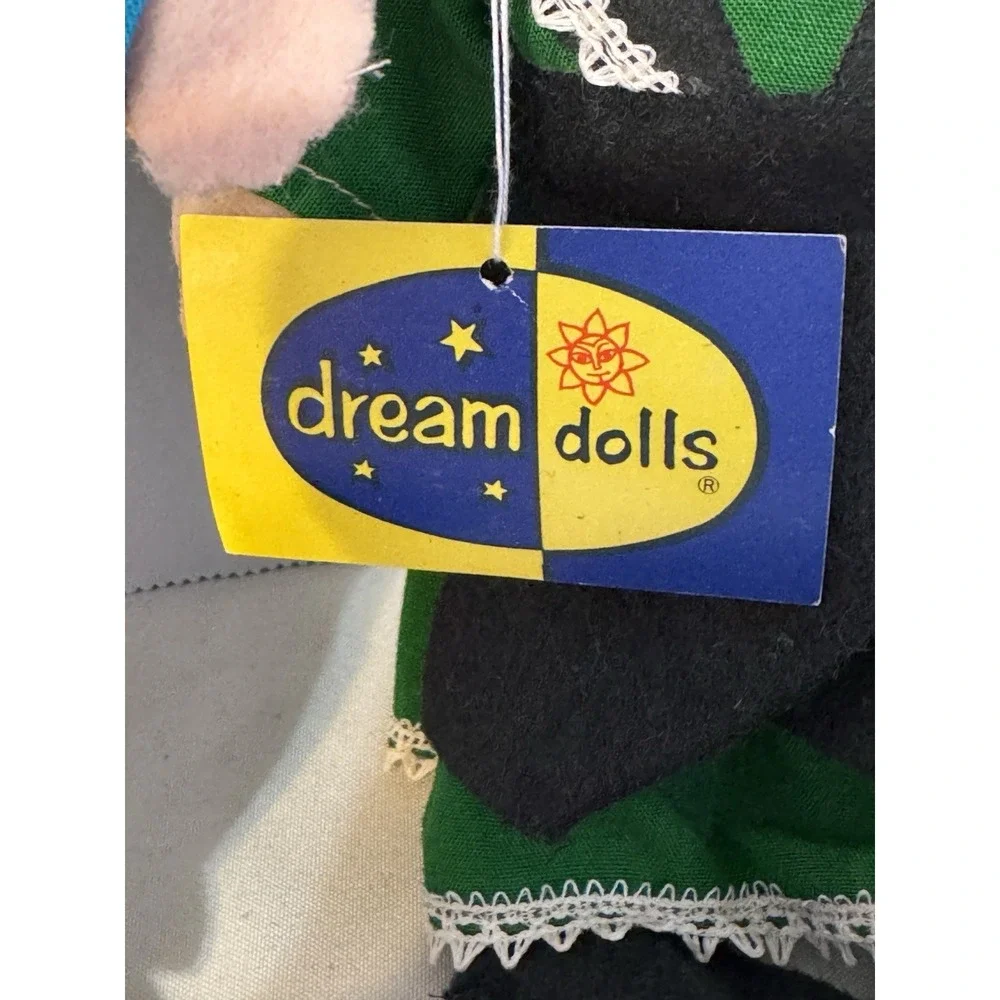 VTG Dream Dolls Dakin Japan Amish Boy Girl Pair Plush Felt Cloth Dolls 9